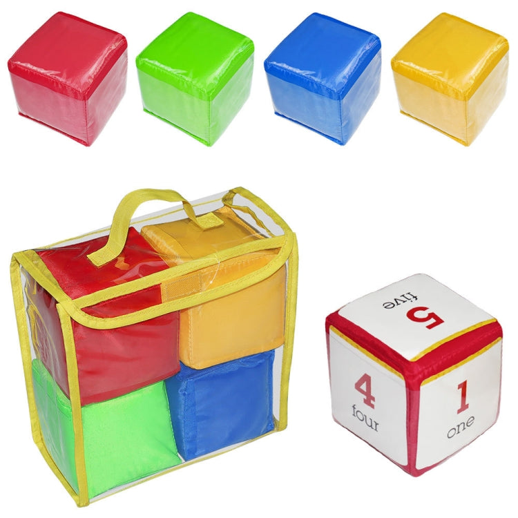 4 PCS / Set Portable Dice Toys Storage Bag Educational Early Education Toy - Early Education Toys by buy2fix | Online Shopping UK | buy2fix