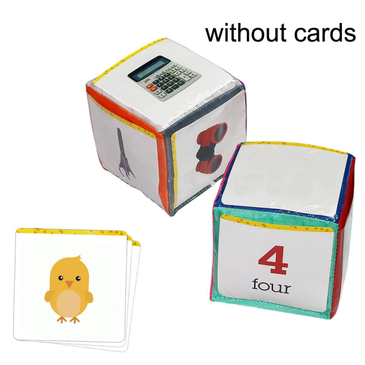 2 PCS / Set Insert Card Dice Learning Toys With Transparent Pocket - Early Education Toys by buy2fix | Online Shopping UK | buy2fix
