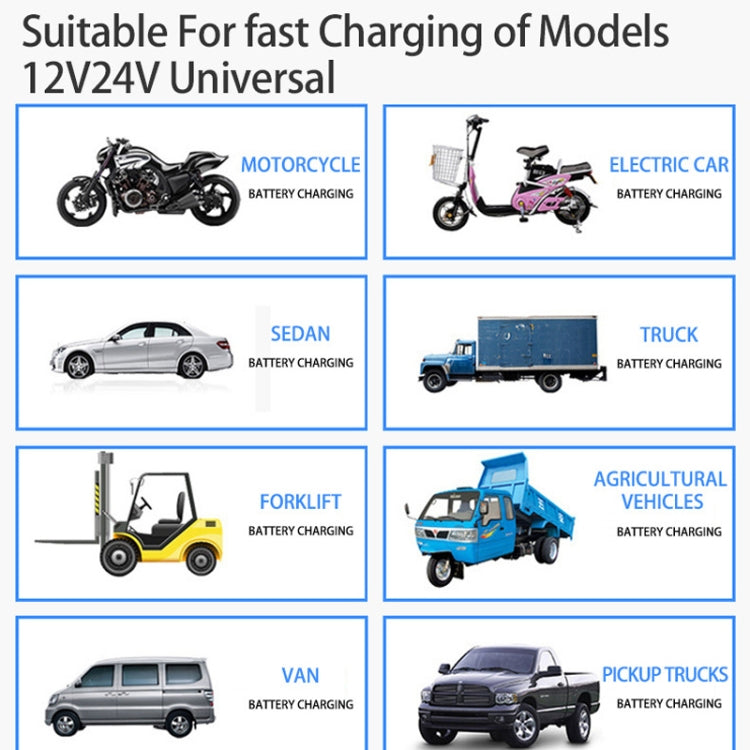 ANJING AJ-618E Battery Charger Car Battery Repairer, Model: UK Plug - In Car by buy2fix | Online Shopping UK | buy2fix