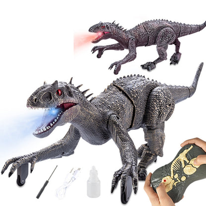 2.4G Wireless Remote Control Tyrannosaur Simulation Mechanical Dinosaur Model Toy(Gray) - Model Toys by buy2fix | Online Shopping UK | buy2fix