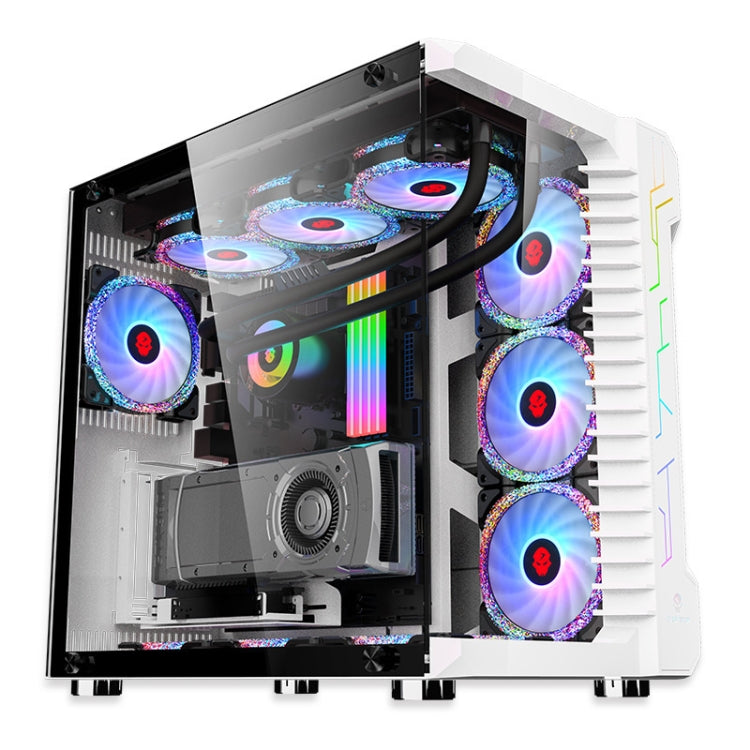 Computer CPU RGB luminous Radiator 4 Fans+Remote Control - Computer & Networking by buy2fix | Online Shopping UK | buy2fix