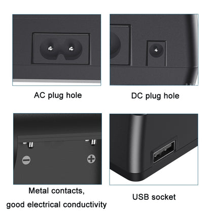 F550/F750/F970 LCD Single Charger Camera Battery Charger, EU Plug - Camera Accessories by buy2fix | Online Shopping UK | buy2fix