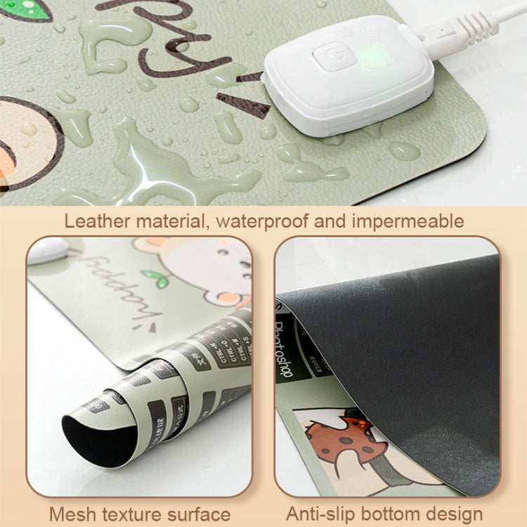 Intelligent Timing Heating Waterproof Warm Mouse Pad CN Plug, Size: 80x33cm(Selfie Girl) - Mouse Pads by buy2fix | Online Shopping UK | buy2fix