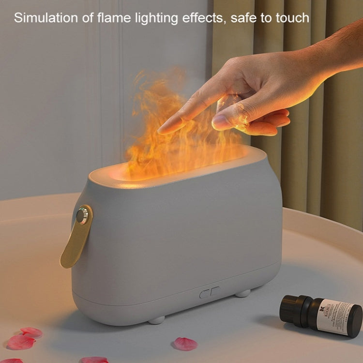 Simulation Flame Aromatherapy Humidifier Bedroom Ambient Light, Color: White - Home & Garden by buy2fix | Online Shopping UK | buy2fix