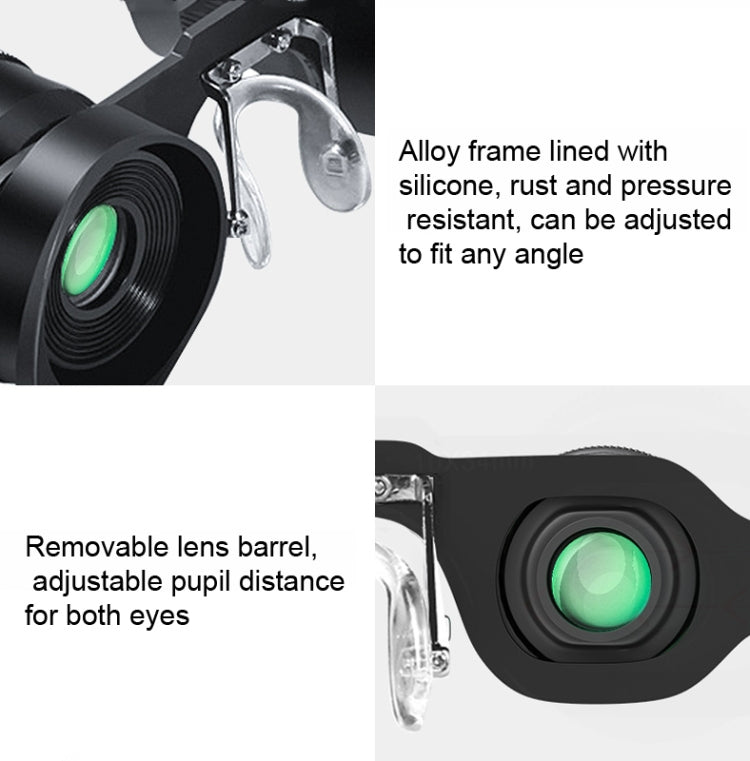 D-1548 10x HD Adjustable Focus Fishing Binoculars,Spec: With Tricolour Polarised Lens - Binoculars by buy2fix | Online Shopping UK | buy2fix
