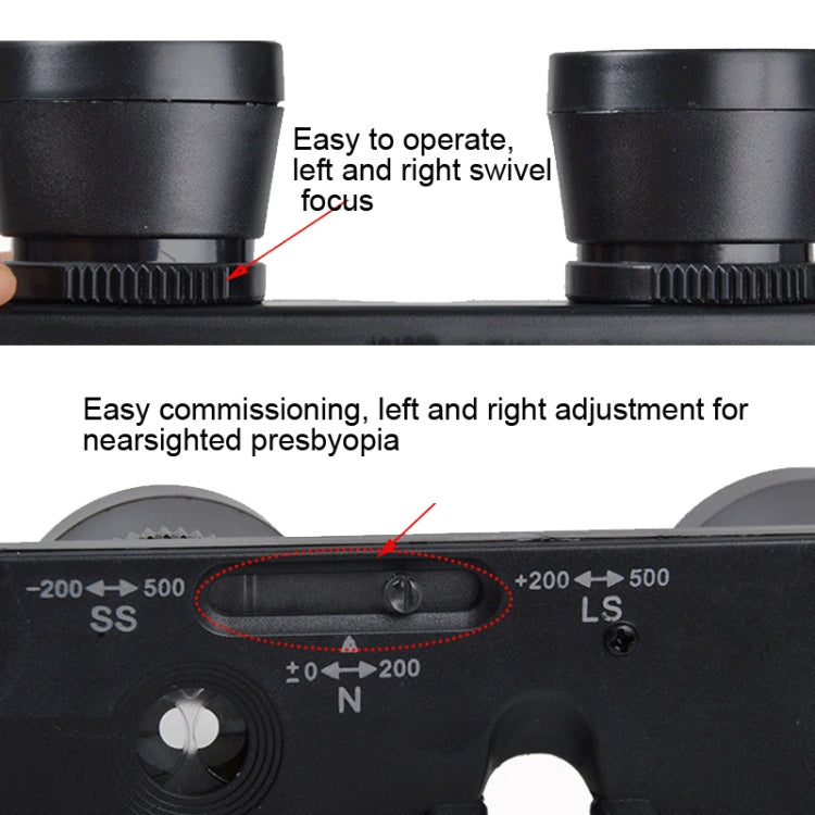 Camman 3 x 28 Adjustable Focus Glass Type Fishing Binoculars ,Spec: With Zippered Glasses Case - Binoculars by Camman | Online Shopping UK | buy2fix