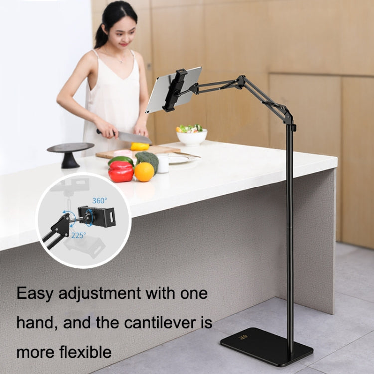 SSKY L10 Home Cantilever Ground Phone Holder Tablet Support Holder, Style: Fixed (Black) - Lazy Bracket by SSKY | Online Shopping UK | buy2fix