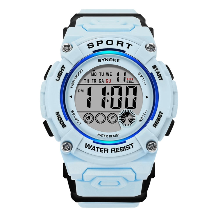 SYNOKE 9810 Multifunctional Luminous Waterproof Student Sports Watch(Smog Blue) - Sport Watches by SYNOKE | Online Shopping UK | buy2fix