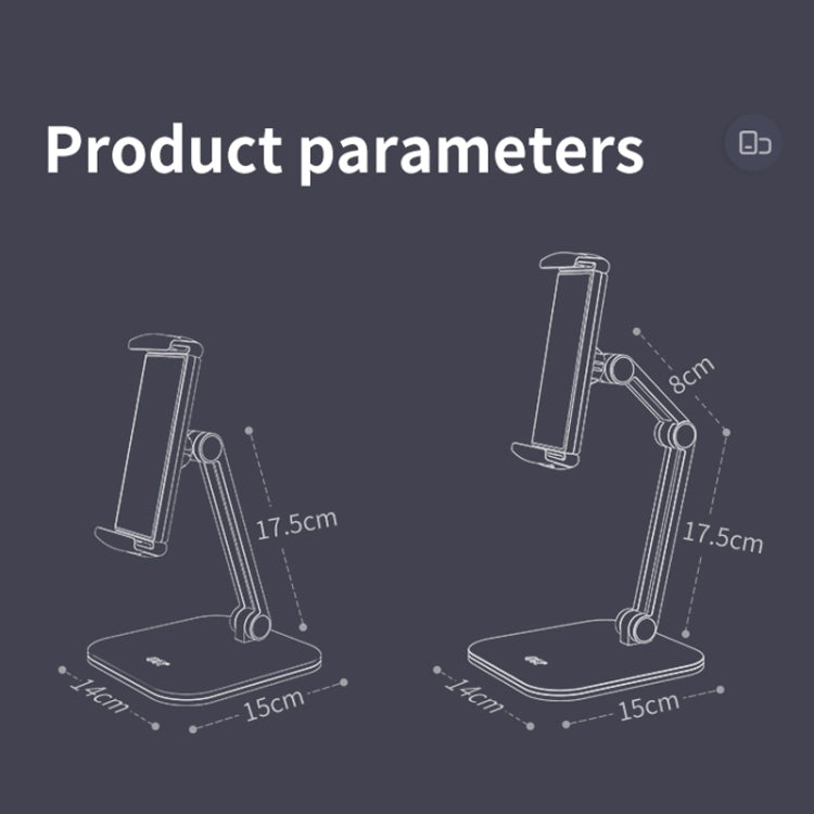 SSKY X27 Tablet Computer Desktop Mobile Phone Adjustable Support Frame, Style: Double Arms (White) - Desktop Holder by SSKY | Online Shopping UK | buy2fix