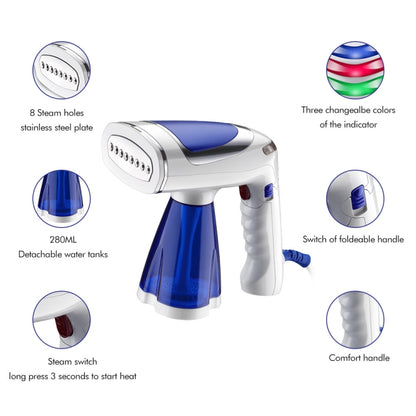 1600W  Handheld Folding Iron Mini Steam Iron, Color: White Single Gear(UK Plug) - Home & Garden by buy2fix | Online Shopping UK | buy2fix