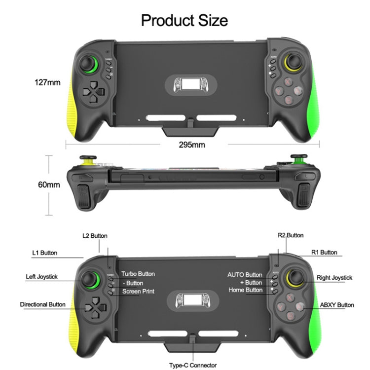 STK-7037 For Switch Game Controller with 6-axis Somatosensory Burst Function(Blue Red) - Gamepads by buy2fix | Online Shopping UK | buy2fix