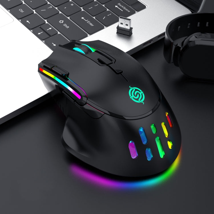 K-Snake BM520  9-button 3200DPI 2.4G RGB Wireless Dual-mode Gaming Mouse(Black) - Wireless Mice by buy2fix | Online Shopping UK | buy2fix