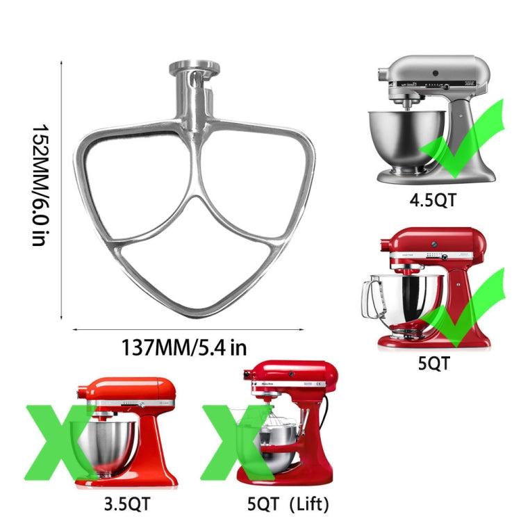 For KitchenAid Stand Mixer  5QT Mixer Head Stainless Steel Accessories - Home & Garden by buy2fix | Online Shopping UK | buy2fix