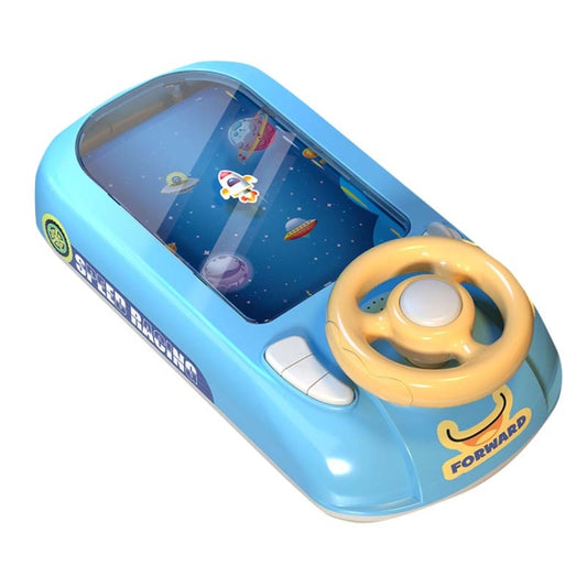 Children Steering Wheel Simulation Driving Toy Educational Electric Desktop Game Machine, Style: USB Edition (Blue) - Learning & Machines by buy2fix | Online Shopping UK | buy2fix