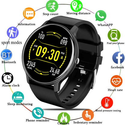 BW0223 Heart Rate/Blood Oxygen/Blood Pressure Monitoring Bluetooth Smart Calling Watch, Color: Silicone Black - Smart Wear by buy2fix | Online Shopping UK | buy2fix