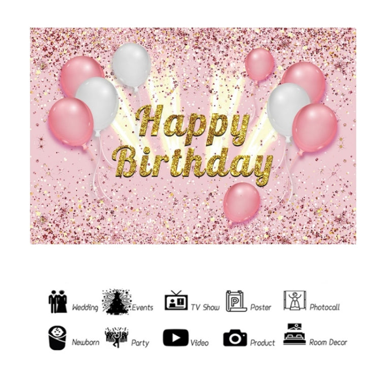 1.5x1m Cartoon Digital Birthday Balloon Party Scene Photographic Backdrop(MDT10408) - Camera Accessories by buy2fix | Online Shopping UK | buy2fix