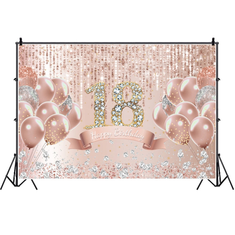 MDU05520 1.5m x 1m Rose Golden Balloon Birthday Party Background Cloth Photography Photo Pictorial Cloth - Camera Accessories by buy2fix | Online Shopping UK | buy2fix