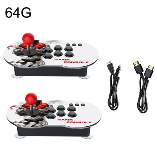 MANTE1 MT6 TV Console Game Joystick Turret HD 4K Game 2 Persons 64G Built-in 15000 Games+for PS1 Game - Pocket Console by MANTE1 | Online Shopping UK | buy2fix