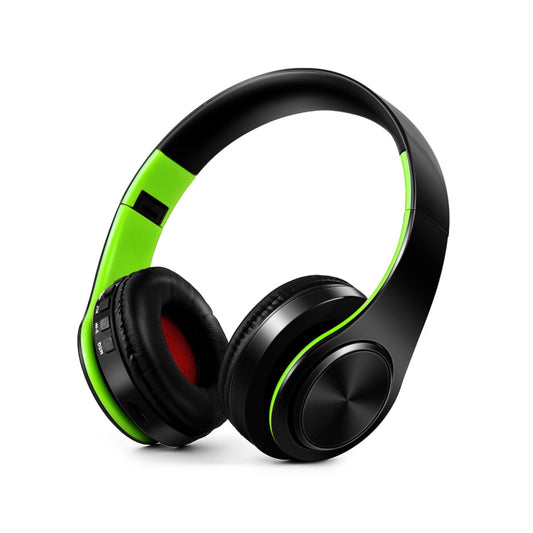 LPT660 Bluetooth Wireless Headset HIFI Stereo Sports Headphones(Black+Green) - Apple Accessories by buy2fix | Online Shopping UK | buy2fix