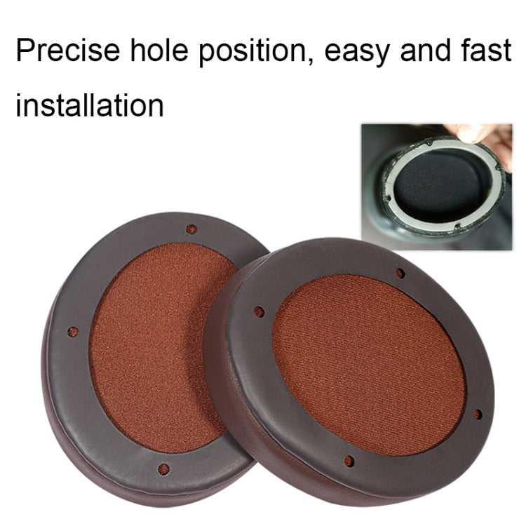 For Edifier W855BT 1pair Headset Soft and Breathable Sponge Cover, Color: Brown Protein - Apple Accessories by buy2fix | Online Shopping UK | buy2fix