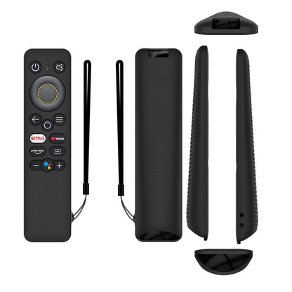 For Realme 32/43 Inch Y41 TV Remote Control All-Inclusive Anti-Drop Silicone Protective Case(Black) - Consumer Electronics by buy2fix | Online Shopping UK | buy2fix