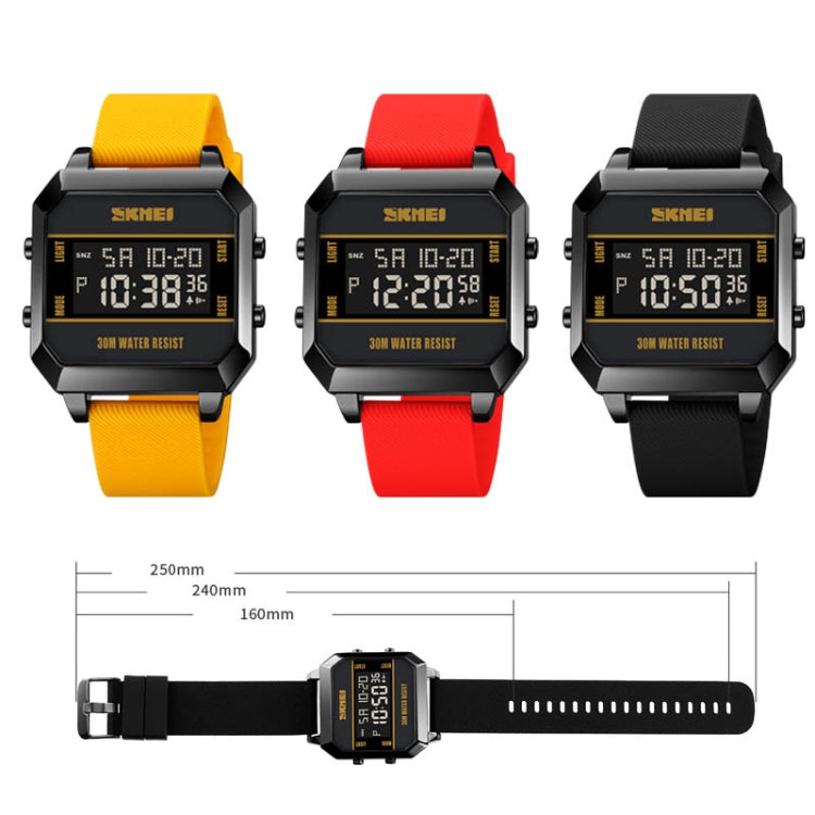 SKMEI 1848 Fashion Multifunctional Student Sports Waterproof Men Watch(Yellow) - Sport Watches by SKMEI | Online Shopping UK | buy2fix