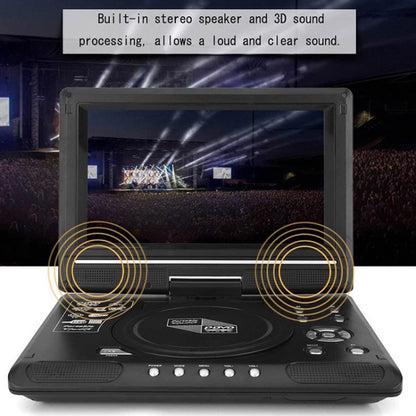 9.8 Inch Portable EVD Multimedia Player Play-watching Machine(EU Plug) - Consumer Electronics by buy2fix | Online Shopping UK | buy2fix