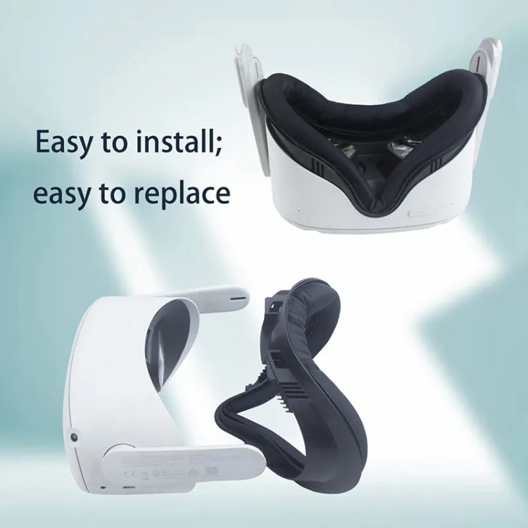 For Oculus Quest 2 VR Headset Anti-sweat Eye Mask VR Facial Interface Bracket Cover(Black) - Consumer Electronics by buy2fix | Online Shopping UK | buy2fix