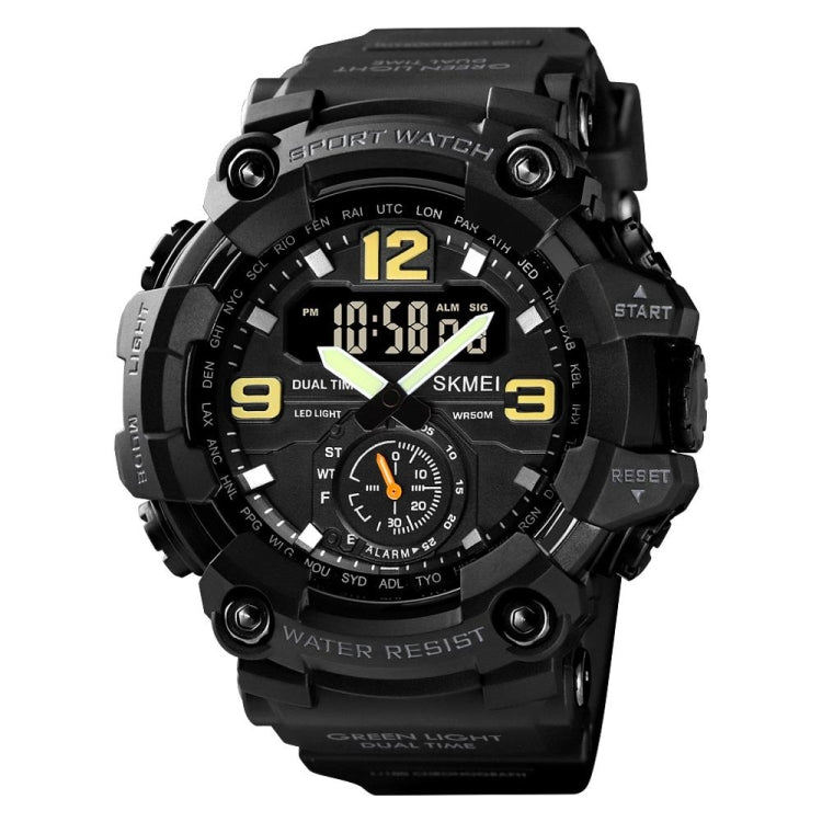 SKMEI 1637 Sports Digital Display Outdoor Shockproof Plastic Large Dial Men Watch, Color: Black - LED Digital Watches by SKMEI | Online Shopping UK | buy2fix