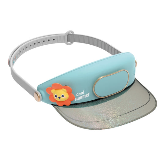 Cute Pet Bladeless Fan Hat USB Rechargeable Adjustable Speed Summer Sun Protection Sunshade Fan(Sun Lion) - Consumer Electronics by buy2fix | Online Shopping UK | buy2fix