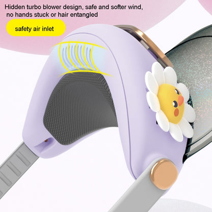 Cute Pet Bladeless Fan Hat USB Rechargeable Adjustable Speed Summer Sun Protection Sunshade Fan(Star Rabbit) - Consumer Electronics by buy2fix | Online Shopping UK | buy2fix