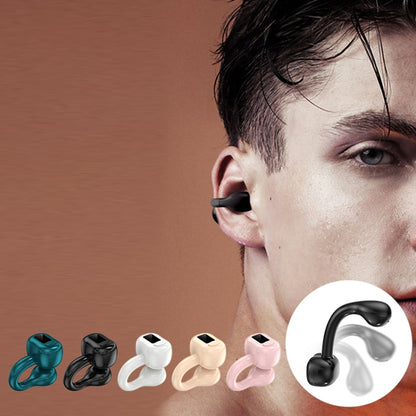 M10 IPX5 Waterproof Ear Clip Bluetooth Earphones, Style: Single Pink - Bluetooth Earphone by buy2fix | Online Shopping UK | buy2fix