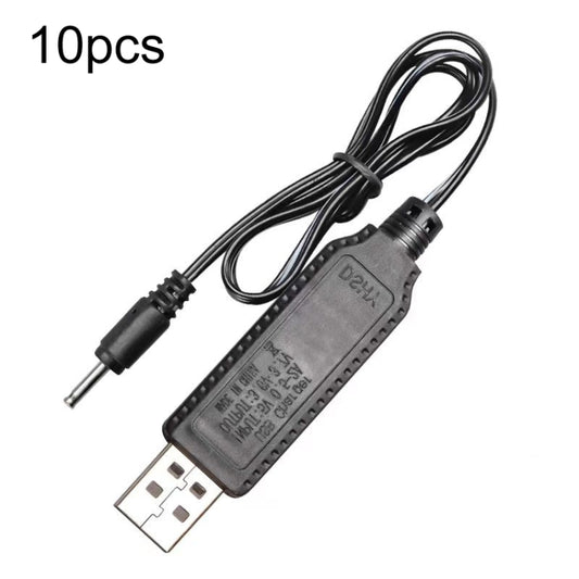 10pcs 3.7V IC Circuit Protection Lithium Battery USB Straight Head Charging Cable, Model: 2.5mm - Charging Cables by buy2fix | Online Shopping UK | buy2fix