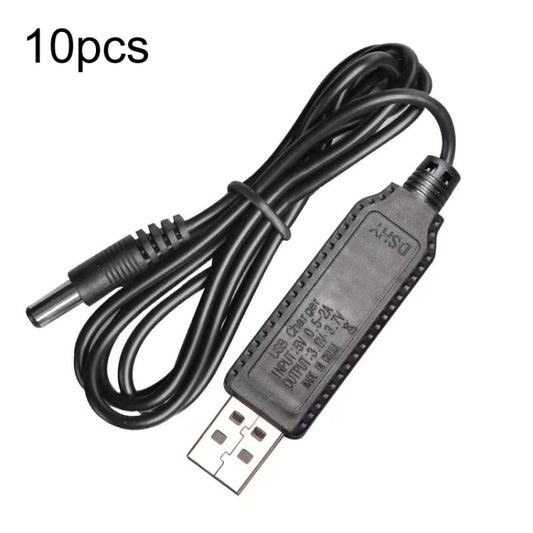10pcs 3.7V IC Circuit Protection Lithium Battery USB Straight Head Charging Cable, Model: 5.5mm - Charging Cables by buy2fix | Online Shopping UK | buy2fix