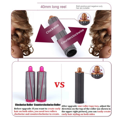 For Dyson Airwrap Hair Dryer HS01 / HS05 / HD08 18.6 x 4cm Upgraded Long Curling Barrels Nozzle Rose Red -  by buy2fix | Online Shopping UK | buy2fix