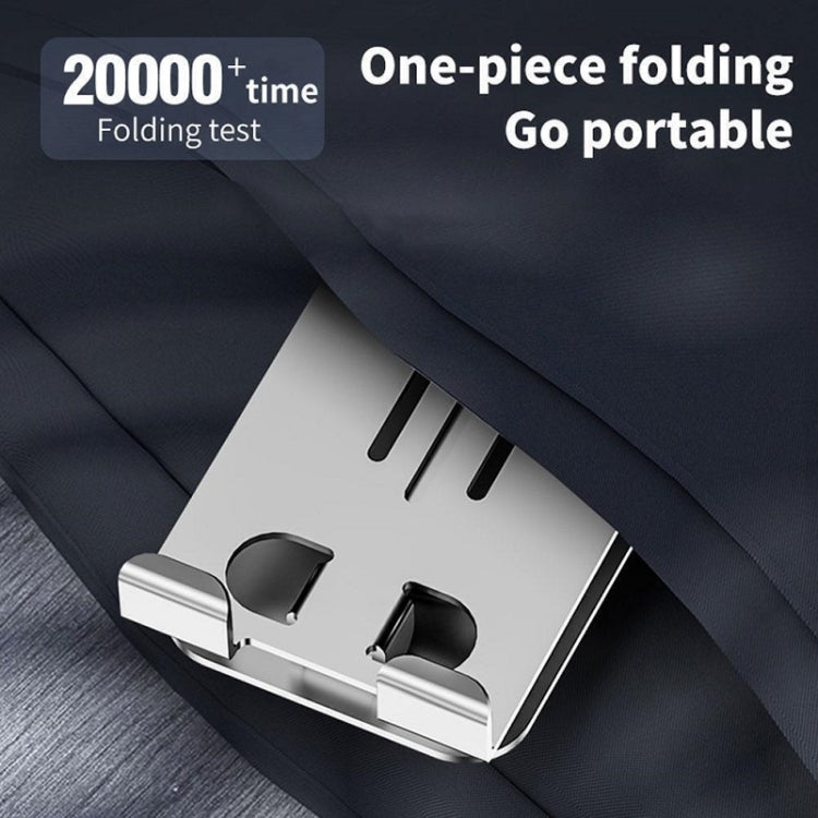 Desktop 360-degree Rotating Foldable Mobile Phone Holder, Color: Metal Silver - Desktop Holder by buy2fix | Online Shopping UK | buy2fix