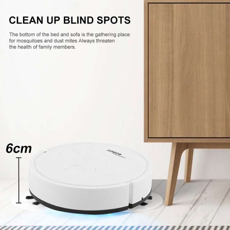 3 in 1 Mini Vacuum Cleaner Intelligent Sweeping Robot(White) - Robot Vacuum Cleaner by buy2fix | Online Shopping UK | buy2fix