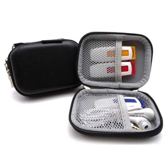 GH1803 EVA Data Cable U Disk Key Coin Wallet Mini Earphone Storage Box(Black) - Digital Storage Bag by buy2fix | Online Shopping UK | buy2fix