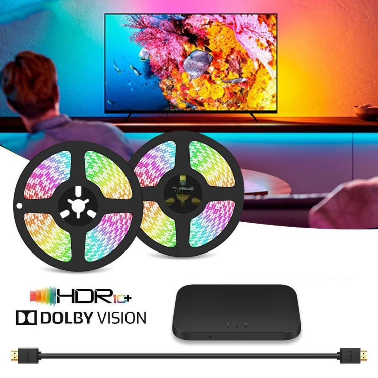 HDMI 2.0-PRO Smart Ambient TV Led Backlight Led Strip Lights Kit Work With TUYA APP Alexa Voice Google Assistant 2 x 1.5m(UK Plug) - Casing Waterproof Light by buy2fix | Online Shopping UK | buy2fix