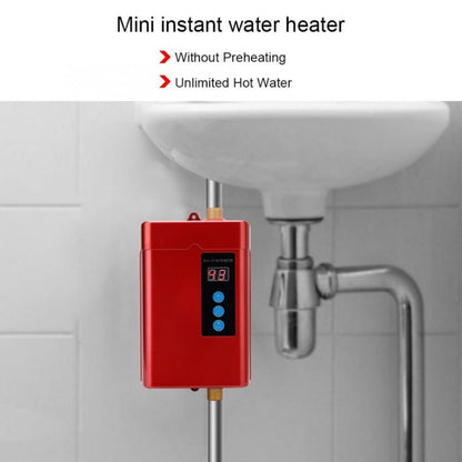 US Plug 3000W  Electric Water Heater With Remote Control Adjustable Temperate(White) - Water Heaters & Parts by buy2fix | Online Shopping UK | buy2fix