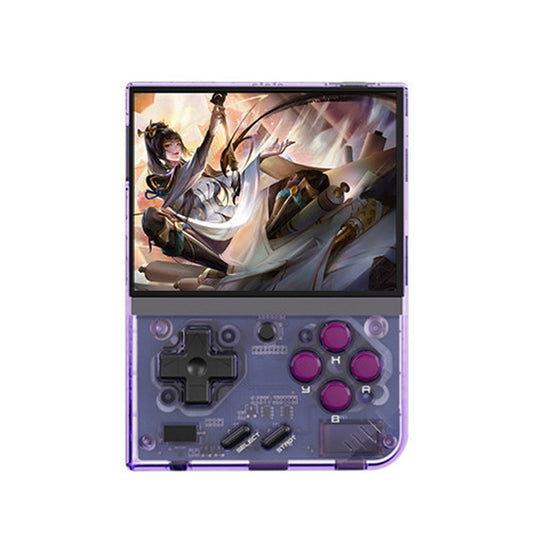 Miyoo Mini Plus 3.5 Inch IPS Screen Retro Handheld Game Console 32GB 9K Games(Transparent Purple) - Pocket Console by buy2fix | Online Shopping UK | buy2fix