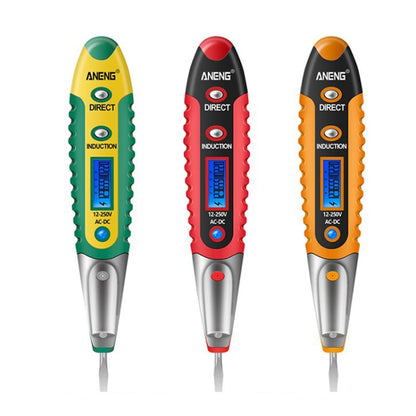 ANENG VD700 2pcs Sound and Light Alarm Non-contact Digital Display Sensor Multi-function Test Pen(Black Yellow) - Voltage Detector by ANENG | Online Shopping UK | buy2fix