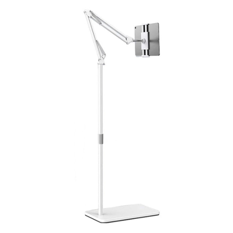 175cm Mobile Phone Tablet Live Broadcast Bedside Lifting Bracket Telescopic Cantilever Model (White) - Lazy Bracket by buy2fix | Online Shopping UK | buy2fix