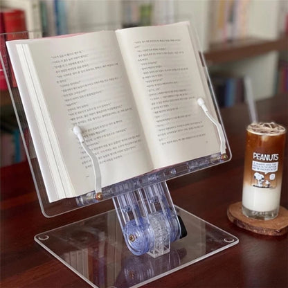 Student Desktop Reading Rack Transparent Acrylic Tablet Stand, Style: B Model - Desktop Holder by buy2fix | Online Shopping UK | buy2fix