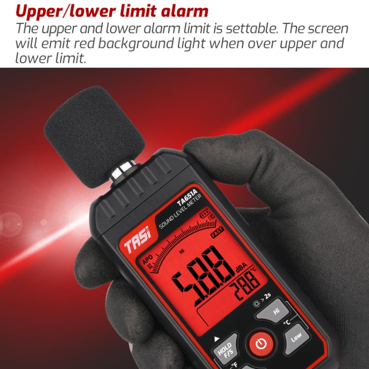 TASI TA651A Household Noise Tester Decibel Device - Light & Sound Meter by TASI | Online Shopping UK | buy2fix