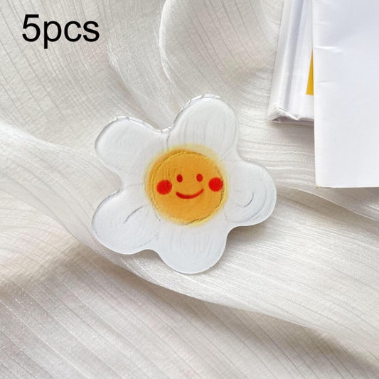 5pcs Sunflower Drip Glue Airbag Mobile Phone Holder(M107 Oil Painting Sunflower) - Ring Holder by buy2fix | Online Shopping UK | buy2fix