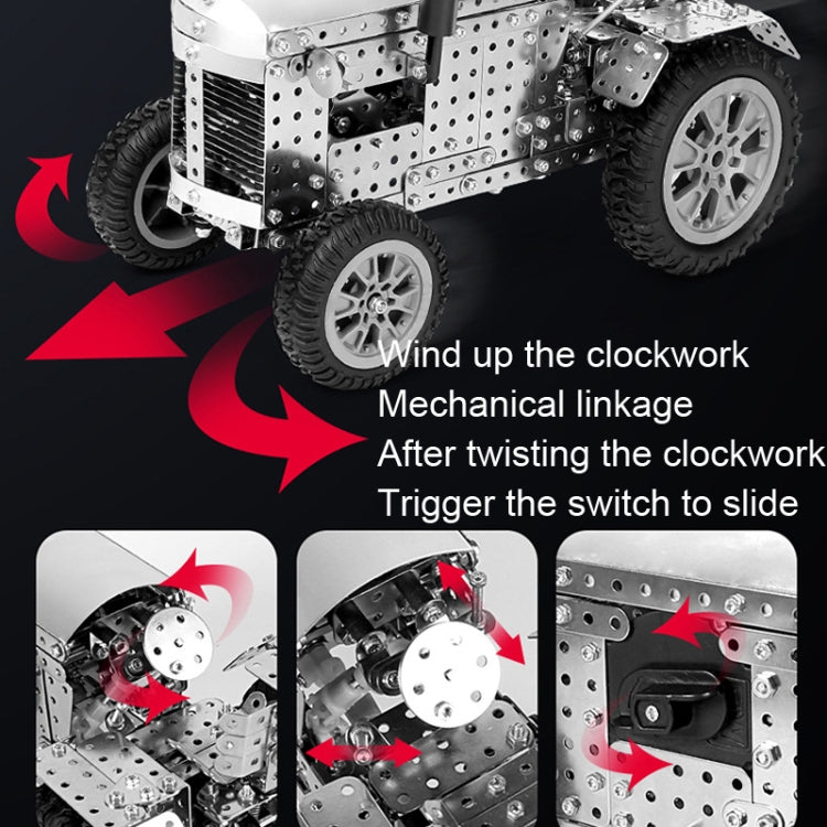 Locomotive High Difficulty Building Block Adults Handmade Assembly Power Strip Linkage Mechanical Toy Metal Assembly Model - Building Blocks by buy2fix | Online Shopping UK | buy2fix