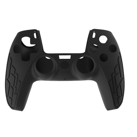 For PS5 Gamepad Silicone Case Non-slip Texture Thickened Protective Cover(Black) - Cases by buy2fix | Online Shopping UK | buy2fix