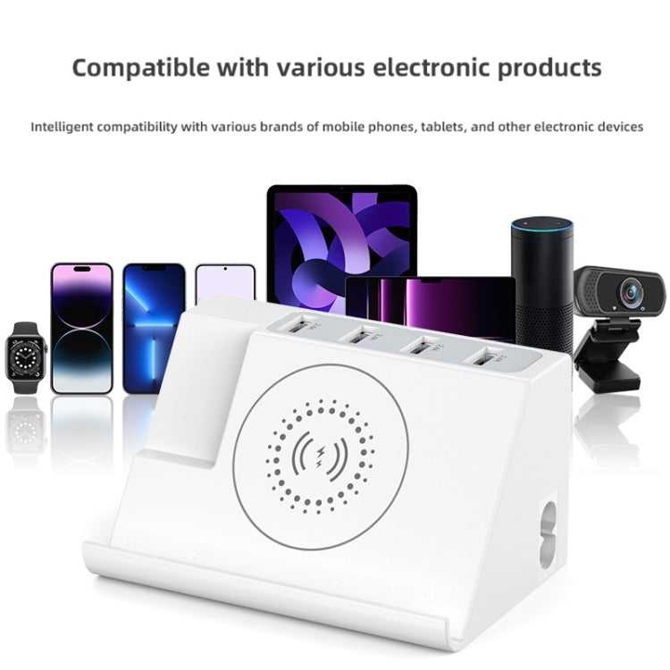 PD 20W +QC 3.0 Wireless Charging+6 Ports Multi-function Charger(US Plug) - Multifunction Charger by buy2fix | Online Shopping UK | buy2fix