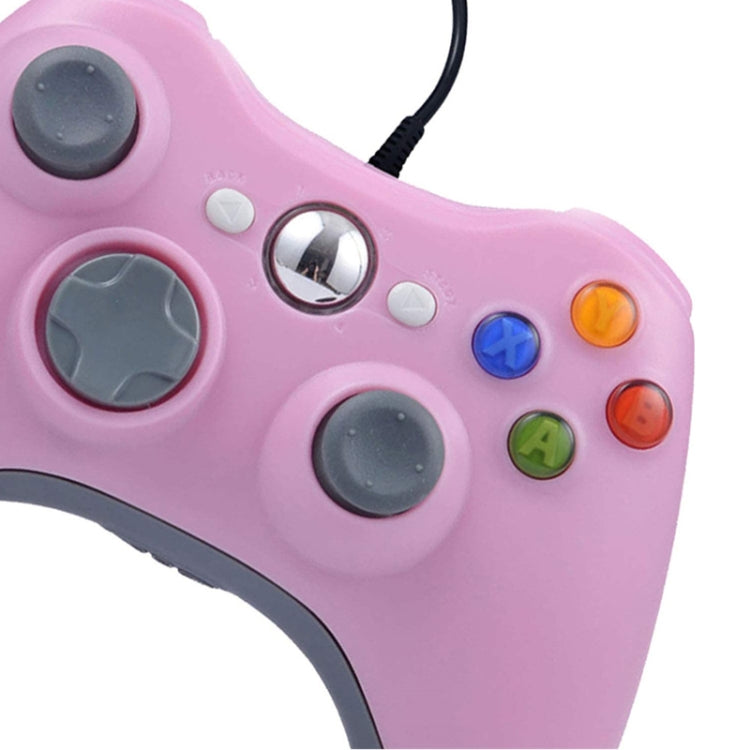 For XBOX 360 Console And PC USB Dual Vibration Wired Gamepad(Pink) - Gamepad by buy2fix | Online Shopping UK | buy2fix